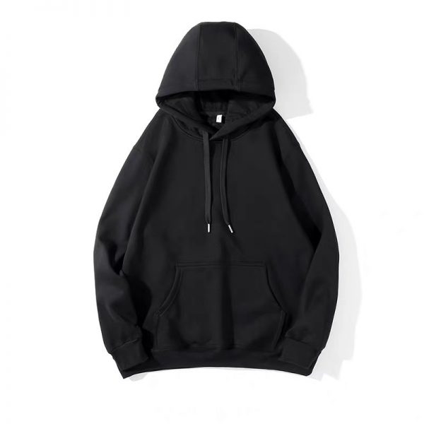 Áo hoodie đen trơn fom unisex cho cả nam và nữ đã ra mắt